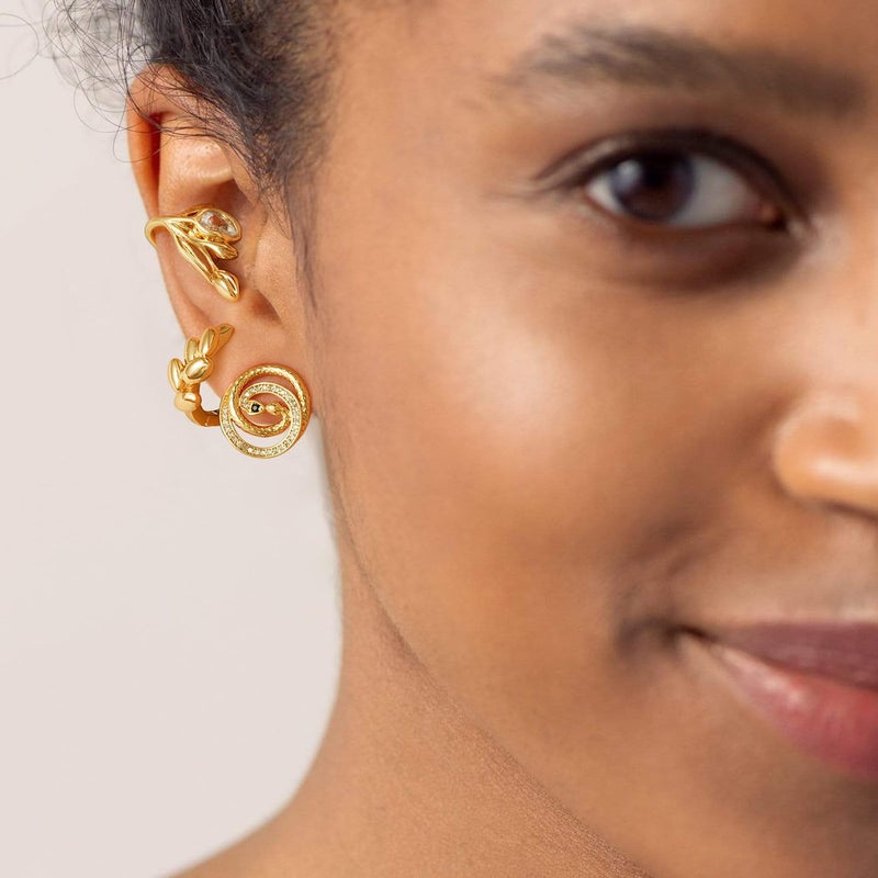 MYEARS Women Ear Cuff Earring Gold Non Pierced Ear Cartilage Clip on Wrap Hoop 14K Gold Filled Tiny Boho Beach Simple Minimalist Delicate Handmade Hypoallergenic Jewelry Gift-Sold as Single/Pair - Image 2